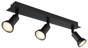 Globo 57998-3 - Spotlámpa DREW 3xGU10/35W/230V fekete
