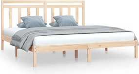 vidaXL tömör fa ágykeret 200 x 200 cm
