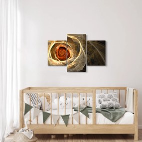 Kép - Absztrakt rózsák tüzes színekben (90x60 cm)