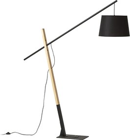 RENDL DANTE stojanová černá dřevo 230V LED E27 15W
