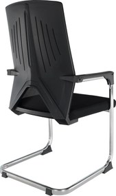 Tárgyalószék, fekete, RAVIL