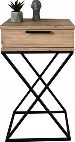 Konzol West Előszoba Loft Tölgy Artisan