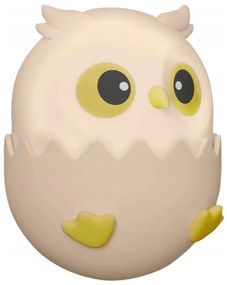 LED RGBW Dimmelhető gyermek érintős lámpa LED/1W/5V USB 1200 mAh bagoly rózsaszín