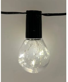LED kültéri dekorációs fényfüzér 20xLED/0,075W/230V 5,8 m IP44 fekete