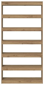 Könyvespolc Mesterséges tölgy Tömör fa 100 x 30 x 198 cm
