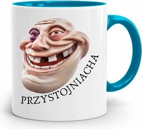 Kék Vicces Jóképű Bögre fényképes nyomtatással