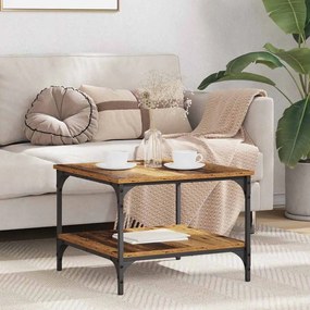 vidaXL Dohányzóasztal Öreg fa 55 x 55 x 40 cm Faanyag