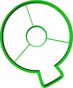 Oktató Keksz- És Mézeskalács lyukasztó Q betű 8cm