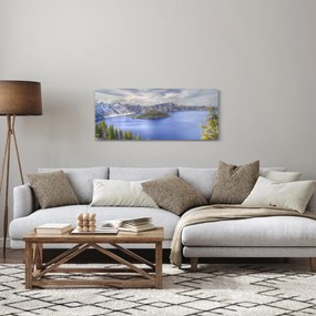 Kép egy hegyi tóról (120x50 cm)