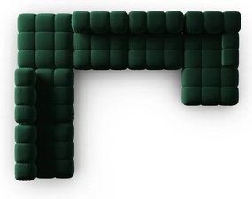 Zöld bársony kanapé 379 cm Bellis – Micadoni Home