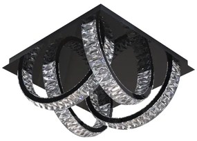 Zuma Line MX3274-4-3BCT - TULA LED mennyezeti lámpa 23,5W, fekete