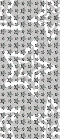 Fotótapéta Szürke csillagok metál és fehér kontúrok szürke alapon 91x211 +ragasztó