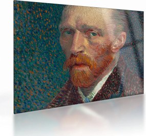 Üveg kép -  Vincent van Gogh, Self-Portrait, reprodukciók (70x50 cm)