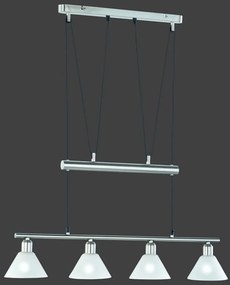 TRIO 3751041-07 STAMINA Többágú Függesztett Lámpa Ezüst E14 IP20