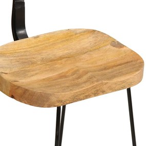 vidaXL Bárszékek 2 db 49x43x79 cm tömör fa Mango