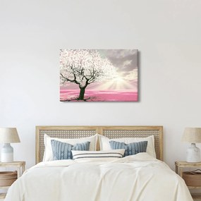 Rózsaszín fa képe (90x60 cm)
