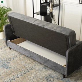 Zestaw 2x Sofa Rozkładana TIVOLI Szara