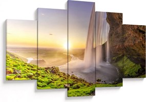 Kép - Seljalandsfoss a barlang mögül (150x105 cm)