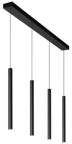 Lucide 74403/04/30 – Dimmelhető Csillár Zsinóron LORENZ 4×LED/4W/230V Fekete