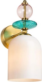 Fali lámpa TROPEA 1xE27/15W/230V arany/füstös rózsaszín/kék/fehér