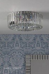 LAURA ASHLEY 3756211-Q FERNHURST Kristály Mennyezeti Lámpa Fehér, Csiszolt Króm G9 IP20