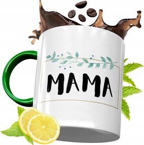 Zöld Bögre Anyukáknak Születésnapi Ajándék fényképes nyomtatással