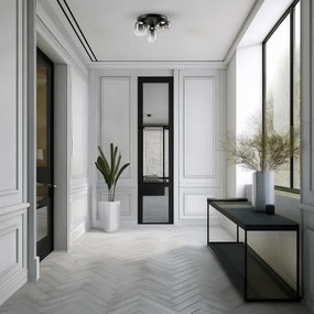 LED Mennyezeti lámpa VASO LED/12W/230V átm. 42 cm fekete/füstös