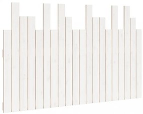 fehér tömör fenyőfa fali fejtámla 127,5 x 3 x 80 cm