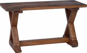 vidaXL pad Természetes 85 x 35 x 47 cm Tömör újrahasznosított fa