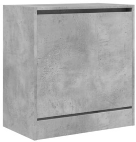 betonszürke szerelt fa cipőszekrény 60 x 34 x 63,5 cm