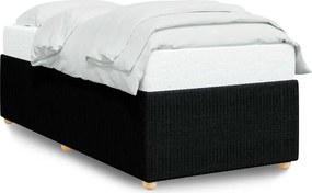 vidaXL ágykeret matrac nélkül fekete 90x200 cm szövet