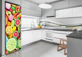 Hűtőre ragasztható matrica Színes cukorka FridgeStick-70x190-f-82636061