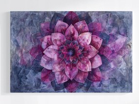 Canvas Vászonkép Lótuszvirág Lila Akvarell Absztrakt 120x80