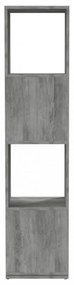 betonszürke szerelt fa forgószekrény 34,5x34,5x75,5 cm