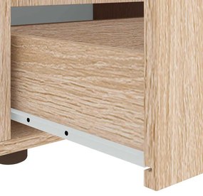 VISNES sonoma tölgy szerelt fa TV-szekrény 100x40x38 cm