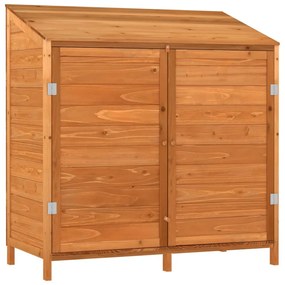 barna tömör fenyőfa kerti fészer 102 x 52 x 112 cm