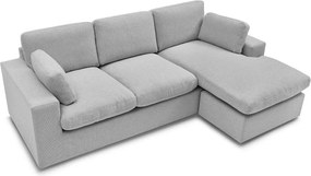 Világosszürke sarokkanapé Belair – Bobochic Paris