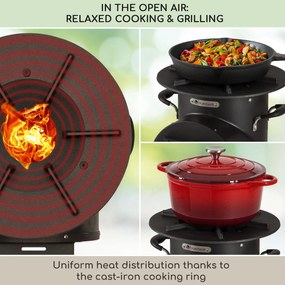 Blumfeldt Oshima Rocket Stove Camping Stove környezetbarát mobil acél