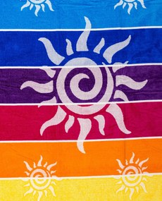 STROMBOLI Strandtörölköző szivárvány 165x90cm