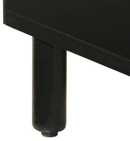 fekete tömör mangófa fürdőszobaszekrény 38 x 33 x 160 cm