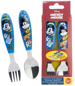 Disney Mickey True Champions fém ergo evőeszköz készlet - 2 darabos