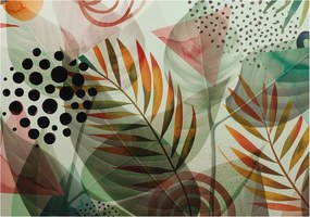 Fali fotótapéta Étkezőbe Absztrakt levelek 208x146