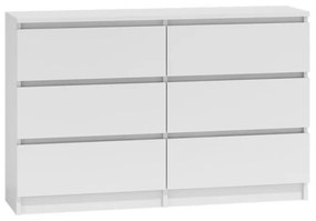 Aldabra M6 120 2X3 komód, 120x75x30 cm, fehér