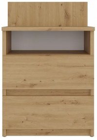 Shannan M1 éjjeliszekrény, 40x59x32 cm, tölgy