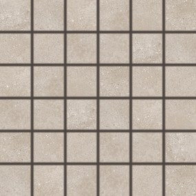 Mozaik Rako Betonico sötétbézs 30x30 cm matt DDM06794.1