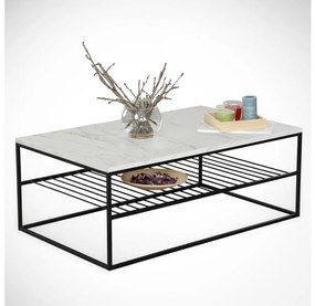 Kávésasztal ETNA 43x95 cm szürke/fekete