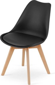 Étkező garnitúra 1 + 4, MADO ARTISAN asztal 80x80 + BALI MARK szék fekete