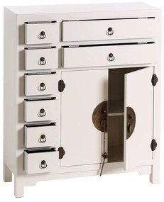 Fehér magas komód 73x90 cm Oriente – Ixia