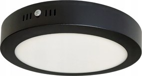 Mennyezeti lámpa, panel, lámpa 18W Led, fekete lámpatest