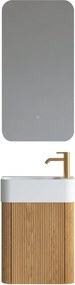 AREZZO design SORELLA 45 cm-es Fürdőszoba alsószekrény 1 ajtó, tölgy